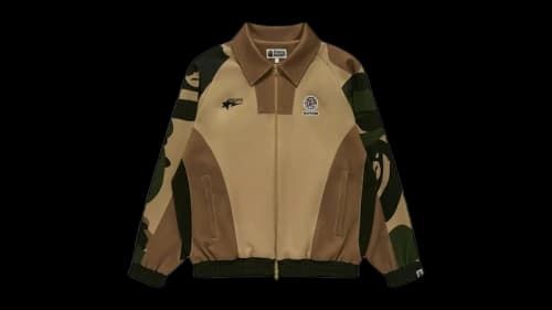 BAPE x KidSuper Patchwork Track Jacket Green