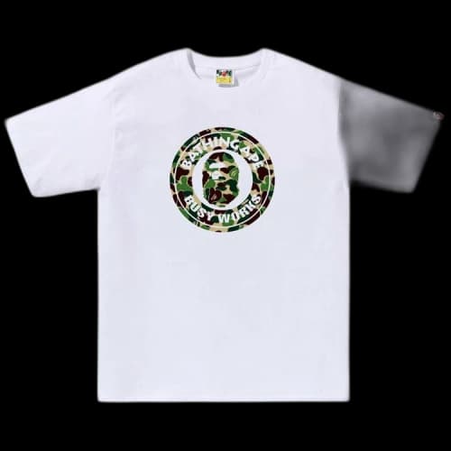 BAPE ABC Camo Busy Works Tee 'White/Green'
