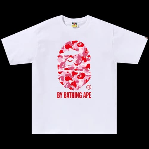 BAPE ABC Camo By Bathing Ape Tee 'White/Pink'