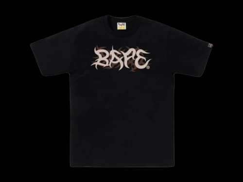 BAPE Trial Camo Logo Tee Black