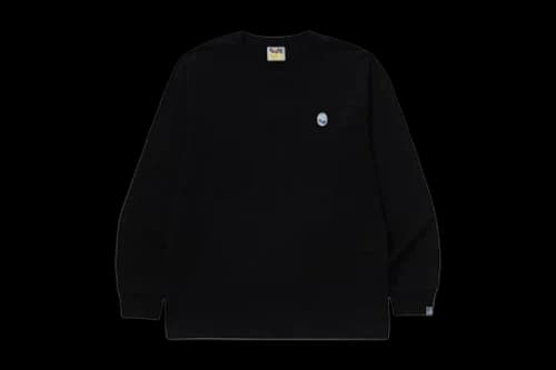 BAPE ABC Camo One Point L/S Tee Black/Blue