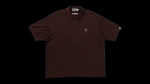 BAPE One Point Relax Fit Polo Shirt Brown