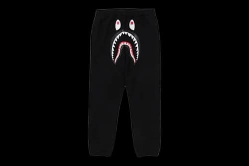 BAPE Shark Regular Fit Sweat Pants Olivedrab