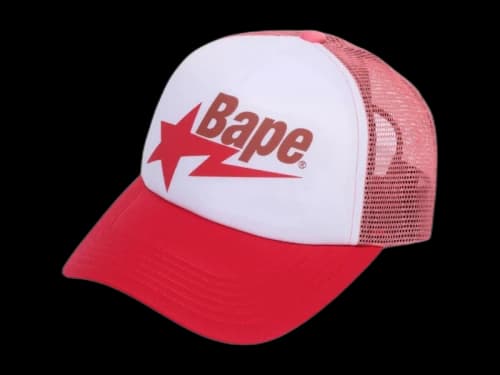 BAPE Sta Mesh Cap (SS25) Red/White