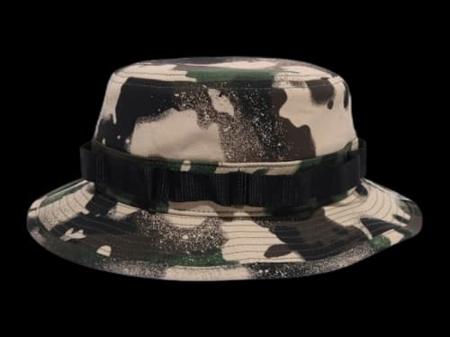BAPE Map Camo Military Hat Green