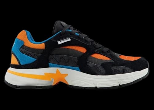 BAPE A Bathing Ape Shark Sta #2 Black Orange Blue