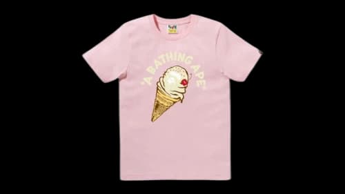 BAPE Women's Ice Cream Tee Pink