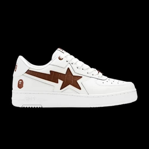 Bapesta Icon #1 M2 'Croc Pack - White Brown'