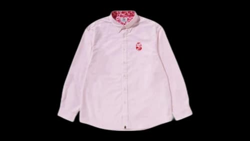 BAPE ABC Camo One Point Shirt Pink