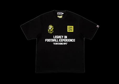BAPE x CR7Life Ronaldo 7 T-shirt Black