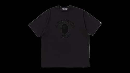BAPE Color Stone College Relaxed Fit Tee Black