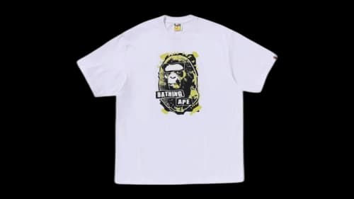 BAPE Graffiti Ape Head Relaxed Fit Tee (FW25) Black