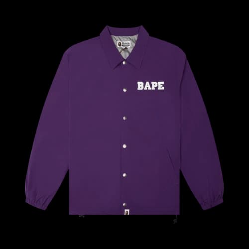 BAPE College Coach Jacket 'Purple'