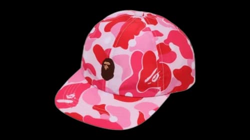 BAPE ABC Dot Camo One Point Panel Cap Pink