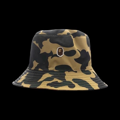 BAPE 1st Camo One Point Reversible Hat 'Yellow'