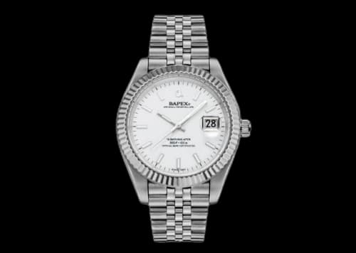 BAPE Type 6 BAPEX Watch Silver/White