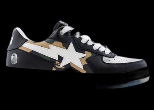 A Bathing Ape Bape Sta Icon #2 Black Camo
