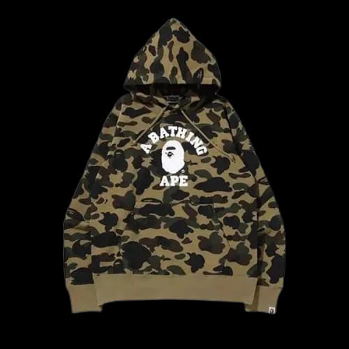 BAPE 1st Camo Pullover Hoodie 'Green'