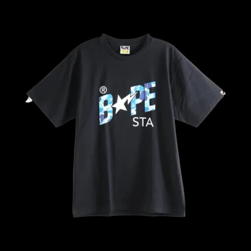 BAPE ABC Camo STA Logo Tee 'Black'