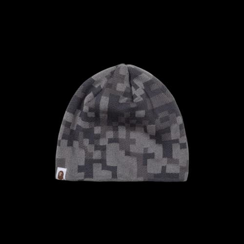 BAPE x Kazuki Kuraishi Pixelate Camo Beanie 'Charcoal'