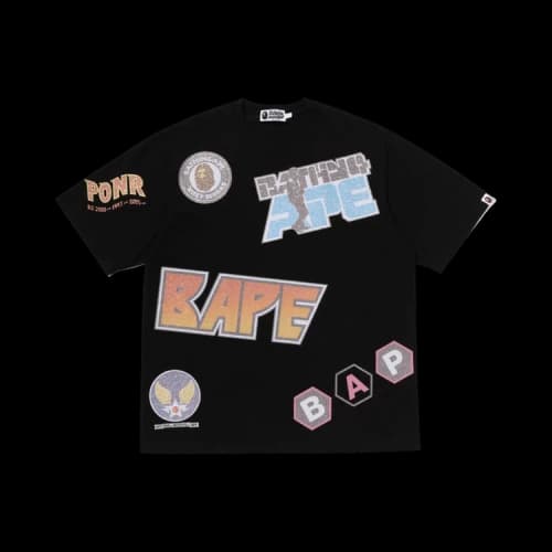 BAPE Multi Archive Motif Relaxed Fit Tee 'Black'