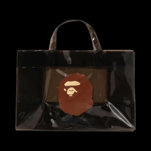 BAPE Ape Head Clear Bag 'Black'