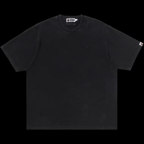 BAPE Garment Dye One Point Relaxed Fit Tee 'Black'