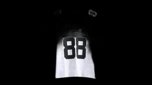 BAPE Solid Camo Multi Logo Relaxed Fit Football Jersey Tee White