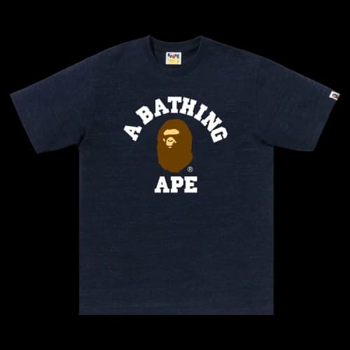 BAPE College Tee 'Blue'