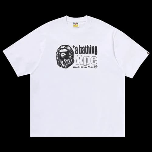 BAPE Ape Head Logo Relaxed Fit Tee 'White'