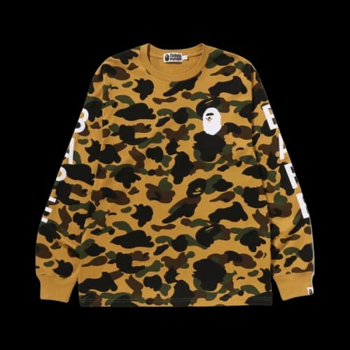 BAPE 1st Camo Long-Sleeve Tee 'Yellow'
