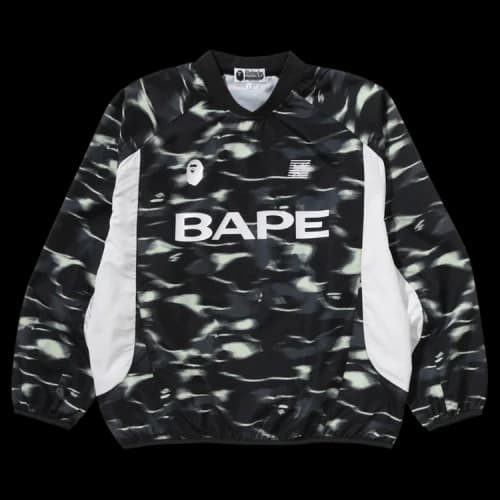 BAPE Screen Camo Football Logo Relaxed Fit Crewneck Sweatshirt 'Black'