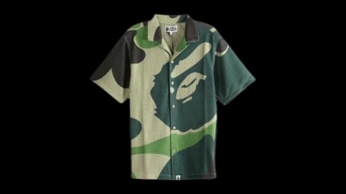 BAPE Mega ABC Camo Mesh Shirt Green