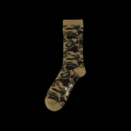 BAPE Abc Camo Jacquard Socks 'Green'