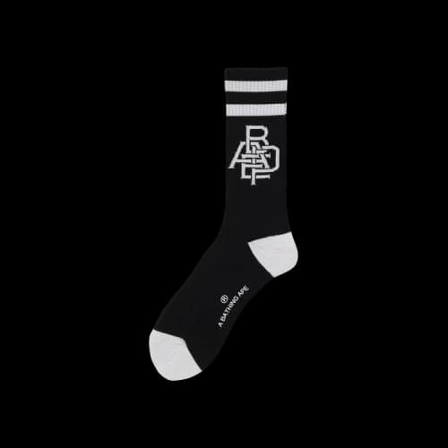 BAPE Head Line Socks 'Black'