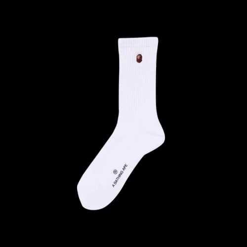 BAPE Head One Point Socks 'White'