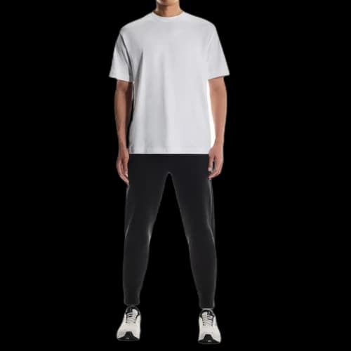 On Knitted Sweatpants Men's Black Moderate Cuffed Pants