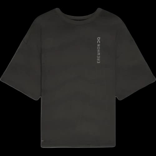 On Performance Running T Shirts Men's Espresso/Black Crew Neck