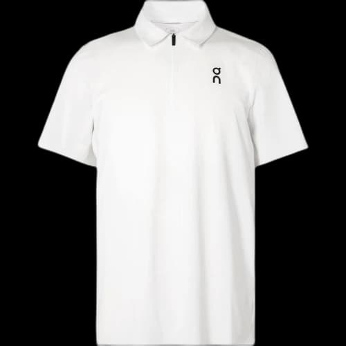 On Tennis Tops Men's White Polo Collar Moderate