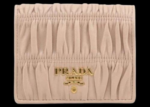Prada Nappa Gaufre Wallet Beige Cipria