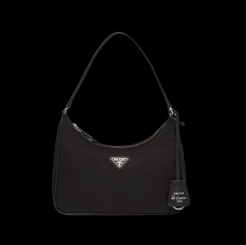 PRADA Re-Edition 2005 Re-Nylon Mini Hobo Bag 'Black'