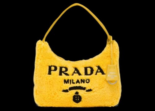 Prada Re-Edition 2000 Terry Mini Bag Yellow/Black
