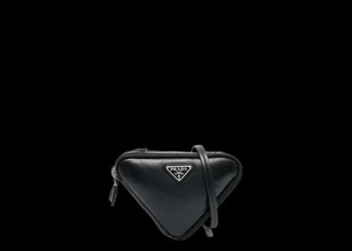 Prada Nappa Triangle Mini Bag Black
