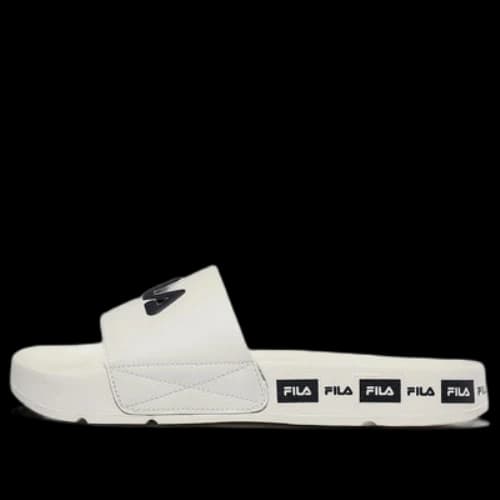 FILA Sports Slippers Unisex White Black Korean Version 'White Black'