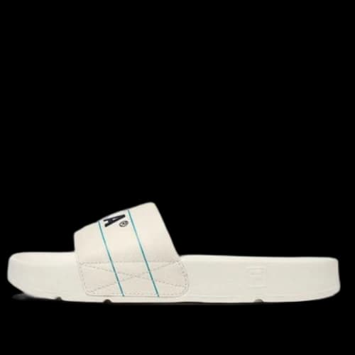 FILA Drifter Lines Casual Sports Slippers Unisex Beige Blue Korean Version 'Creamwhite Blue'