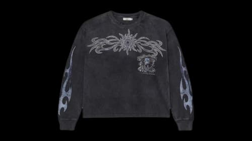 Vale Forever Valley Bling Long-Sleeve Tee Black