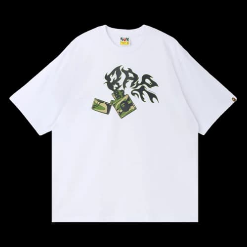 BAPE Lighter Relaxed Fit Tee 'White'