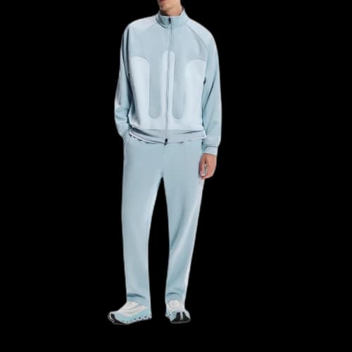 On Knitted Sweatpants Unisex Blue Moderate Straight Fit Pants