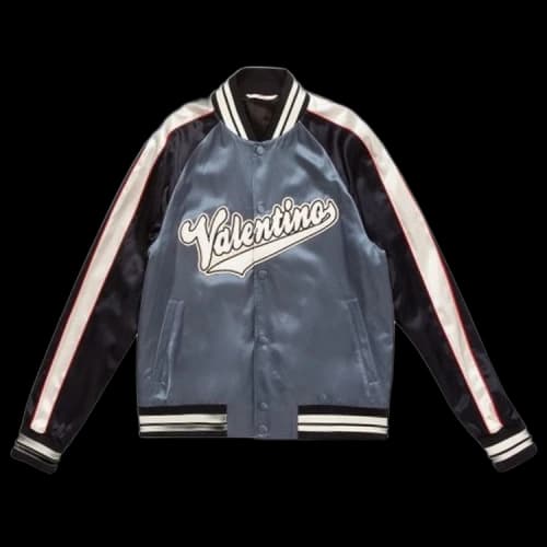 Valentino Bomber Jacket With Embroidered Patch 'Red'