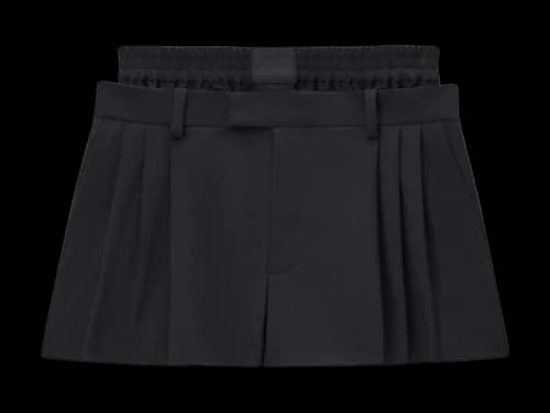 Alexander Wang W/ Boxer Pleated Shorts Soap Uk